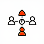 Clubs and membership operations icon