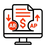 Cash flow and AR/AP icon
