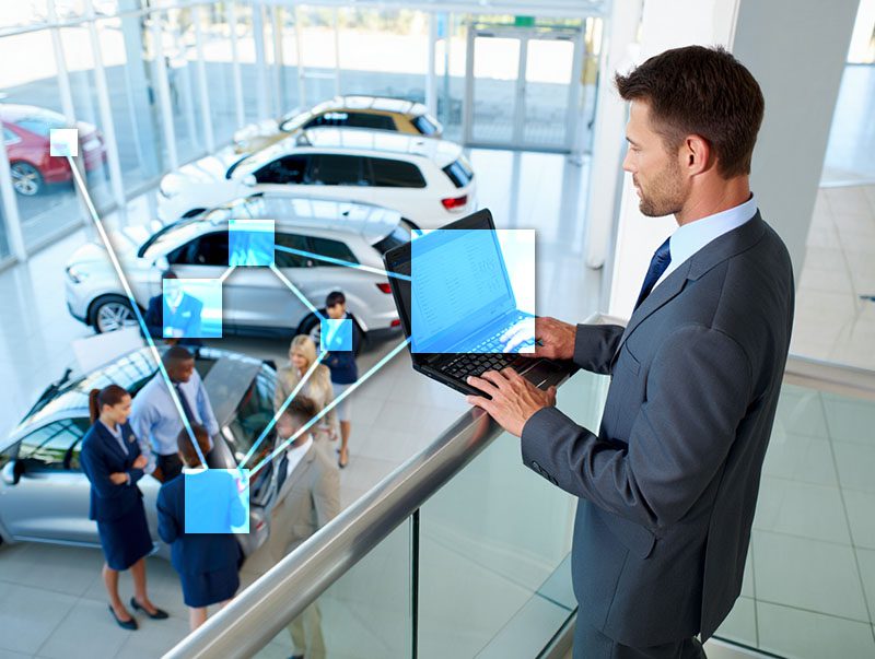 Car dealership using TVI CRM for customers, staff and vendor management all in one place with easy search. 