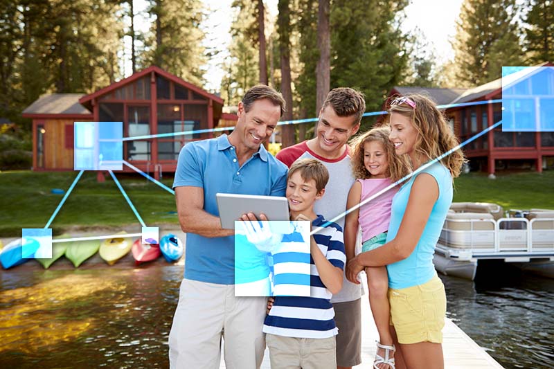 Private cottage resort owner applying automatic discounts to members using TVI POS connected to accounting. 