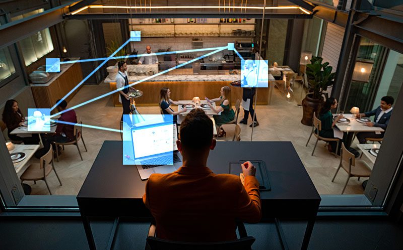 Manager with TVI management software - generates custom reports and customer intelligence info. 