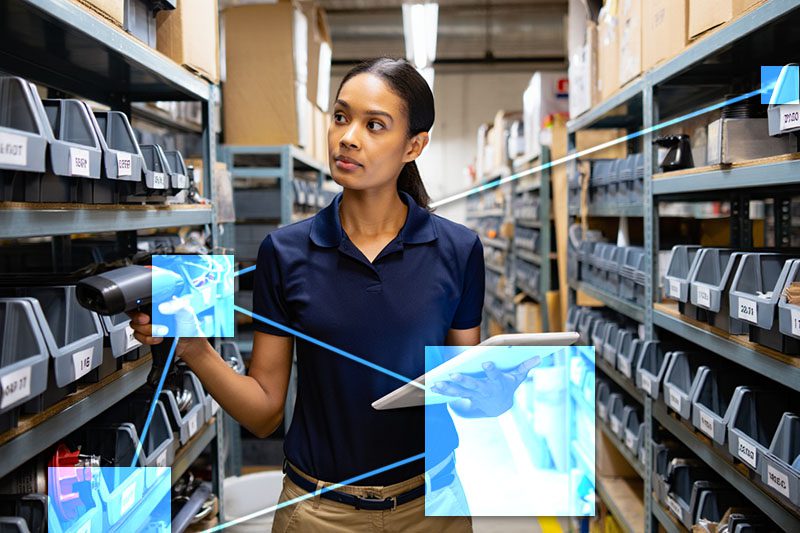 Intentory manager using TVI to track parts stock - integrated to accounting and sales