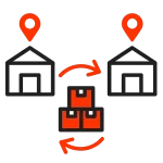 Multi-location inventory icon