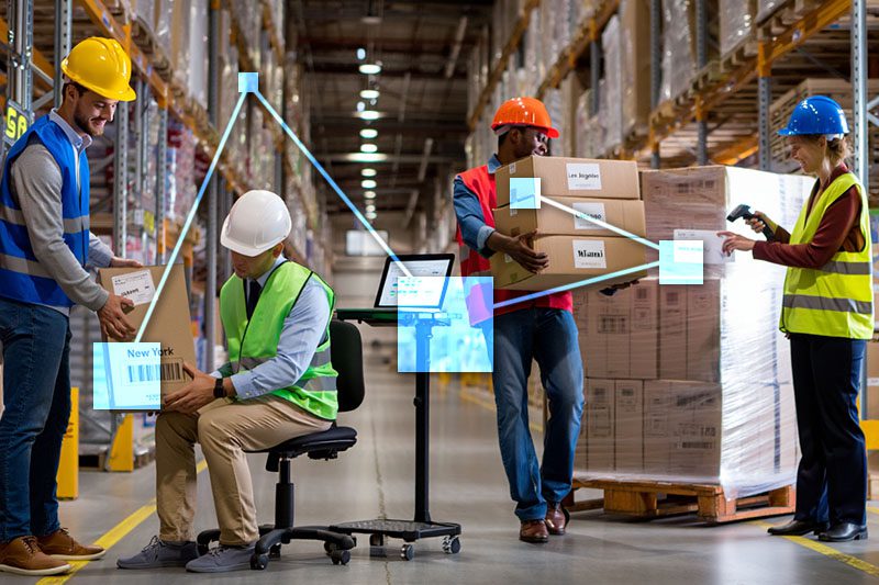 Multi-location inventory management using TVI business management software tied to sales and accounting. 