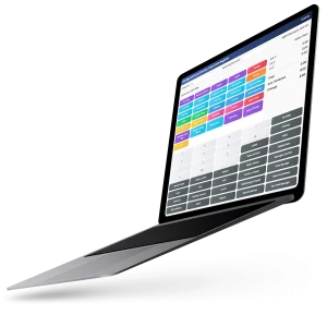 Table Views Integrated software running on laptop TableViews Integrated software running on laptop. All-in-one point of sale, accounting, inventory and contact relationship management.