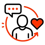 Customer retention and engagement icon