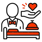 Hospitality and care icon