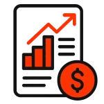 Reporting and job profitability icon