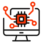 Technology based business icon